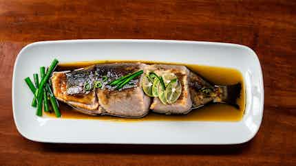 Teochew Style Steamed Fish (潮州蒸鱼)
