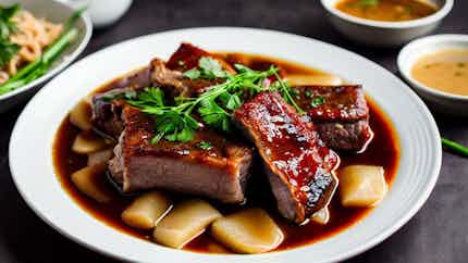 Teochew Style Steamed Pork Ribs (潮州蒸排骨)