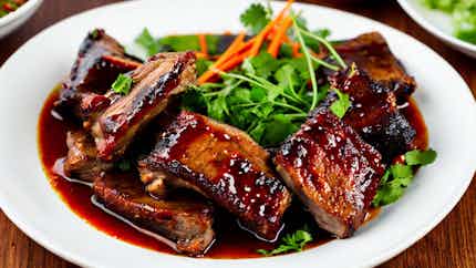 Thayet Kyaw (tamarind Glazed Pork Ribs)