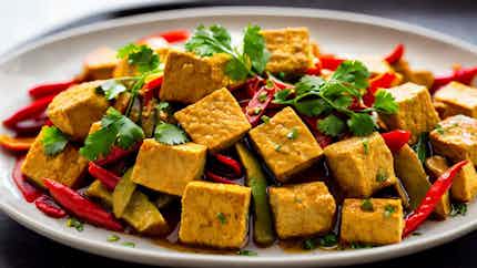 Tumis Tahu Jamur Pedas (spicy Tofu And Mushroom Stir-fry)