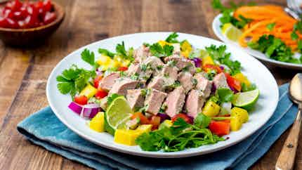 Tuna And Breadfruit Salad With Lime Dressing