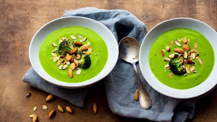 Vegan Broccoli And Almond Soup