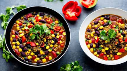 Vegan Quinoa And Black Bean Chili