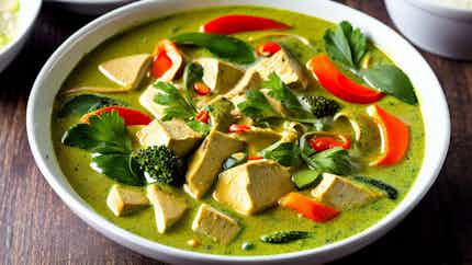 Vegan Thai Green Curry With Vegetables
