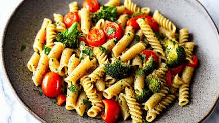Vegetarian Roasted Vegetable Pasta