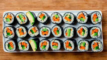 Vegetarian Veggie Sushi Rolls