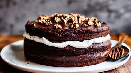 Walnut Chocolate Cake (Ореховый шоколадный торт)