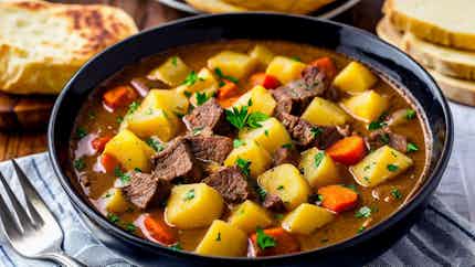Yakhnit Batata (syrian Beef And Potato Stew)