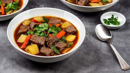 Yang Rou Tu Dou Tang (savory Manchu Beef And Potato Stew)