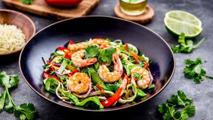 Yunnan-style Spicy Shrimp Salad (云南麻辣虾沙拉)