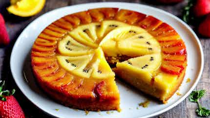 Zanzibari Pineapple Upside-down Cake
