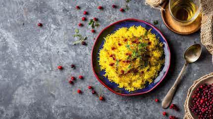 Zereshk Polo (persian Saffron Rice With Barberries)