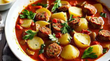 Zuppa Di Salsiccia E Patate (sardinian Sausage And Potato Stew)