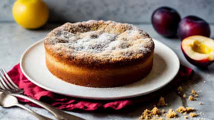 Zwetschgenkuchen (plum Streusel Cake)