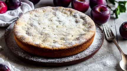 Zwetschgenkuchen (saxon Plum Cake)