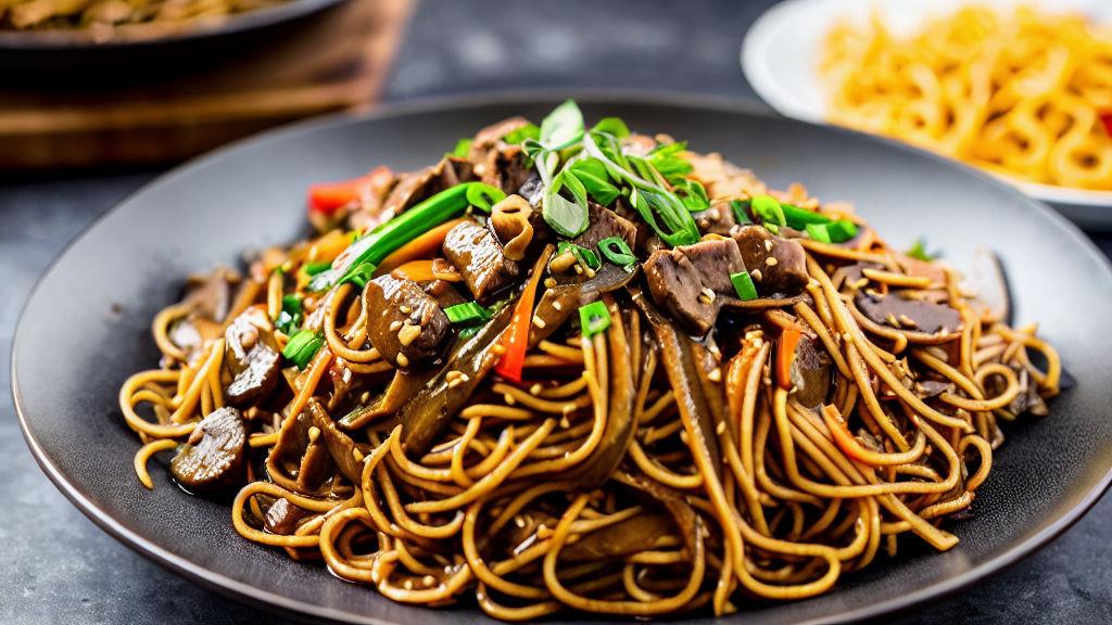 Alberta Beef and Mushroom Chow Mein (艾伯塔牛肉蘑菇炒面) Recipe