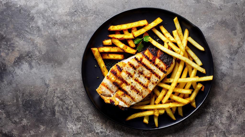 Grilled Fish with Cassava Fries (Poisson Grillé avec Frites de Manioc ...