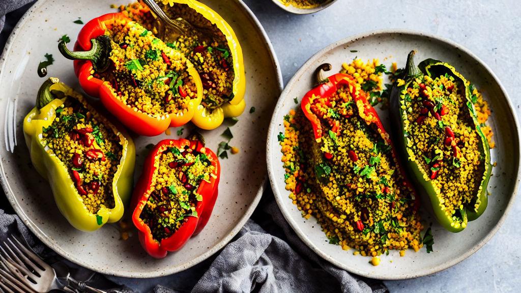 Mahshi (couscous-stuffed Bell Peppers) Recipe