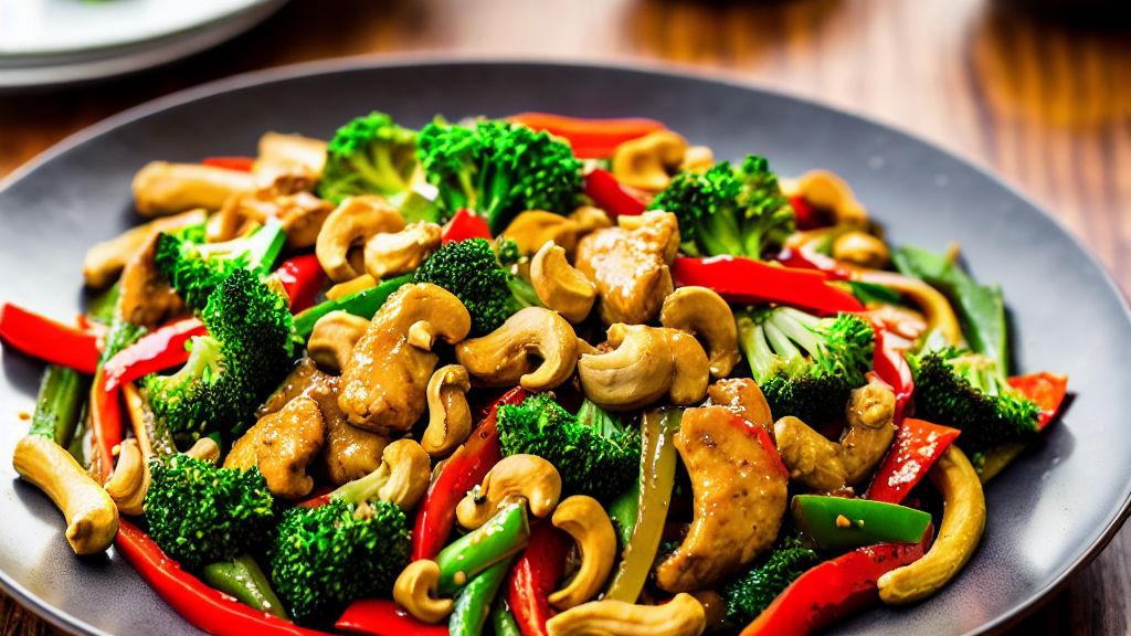 Mongolian Chicken and Cashew Stir-Fry (Мандах хуушуур) Recipe