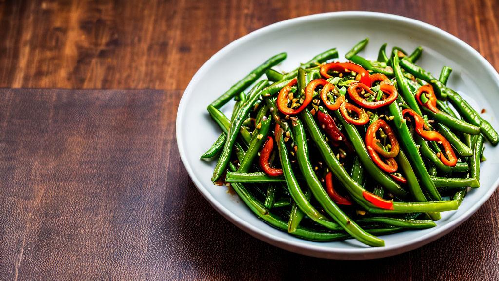 Mongolian Spicy Stir Fried Green Beans Төмс Recipe