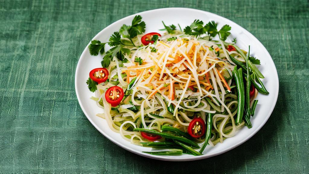 Nqaij Qaib Zib Ntsuag (hmong-style Green Papaya Salad) Recipe