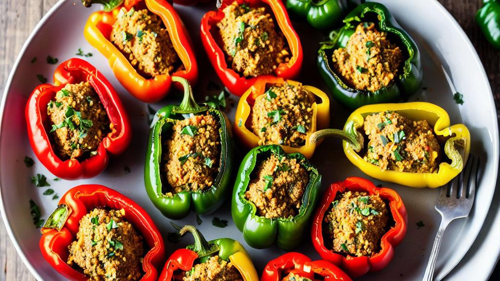 Spicy Hmong Sausage Stuffed Peppers Recipe